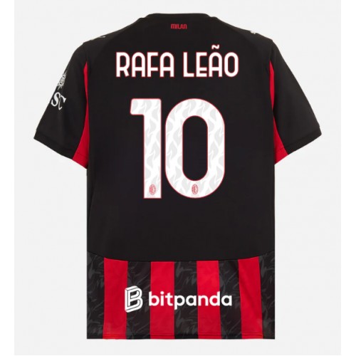 AC Milan Rafael Leao #10 Primera Equipación 2025-26 Manga Corta